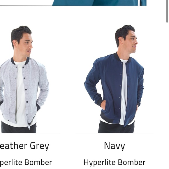 NWT- claim defame brand hyper lite navy and black bomber jacket - Picture 6 of 9